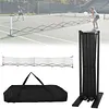 [US Local Warehouse] 22ft Telescopic Peak Ball Posts with Wheels Movable Net Posts Frame Pickleball Training Netting for Indoor & Outdoor Courts