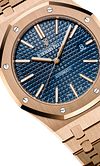 Rose Gold 904L Steel Dark Blue Dial - Watch - 41 mm