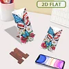 2er-Pack Acryl US-Flagge Schmetterling Schädel Telefonständer & Spiegel - 5d DIY Handwerk Modeaccessoires