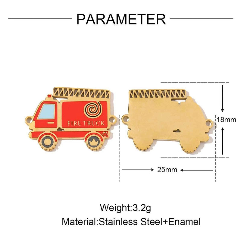 3 PCS/Package 13*10mm 25*18mm 8 * 8mm Titanium Steel Geometric Heart Shape Jewelry Accessories Pendant