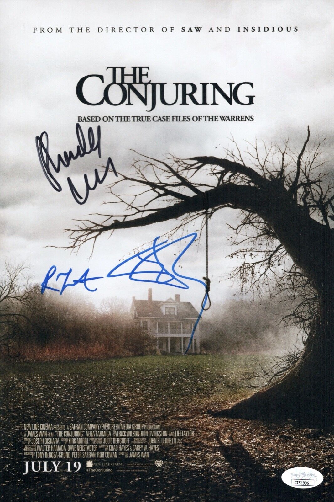 Ron Livingston THE CONJURING Cast X3 Signed 8x12 Photo Poster painting Autograph JSA COA Cert