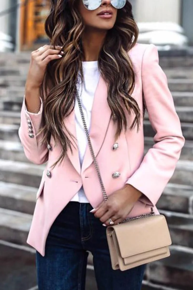 Fashion Casual Solid Color Coat