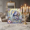 Framed Diamond Painting - Special Shaped - Elephant (25x25cm)