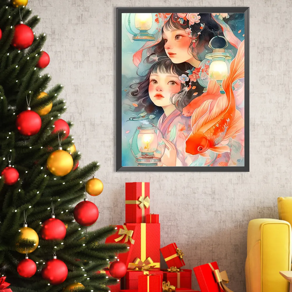 Full Round Diamond Painting 40*50cm - Girl
