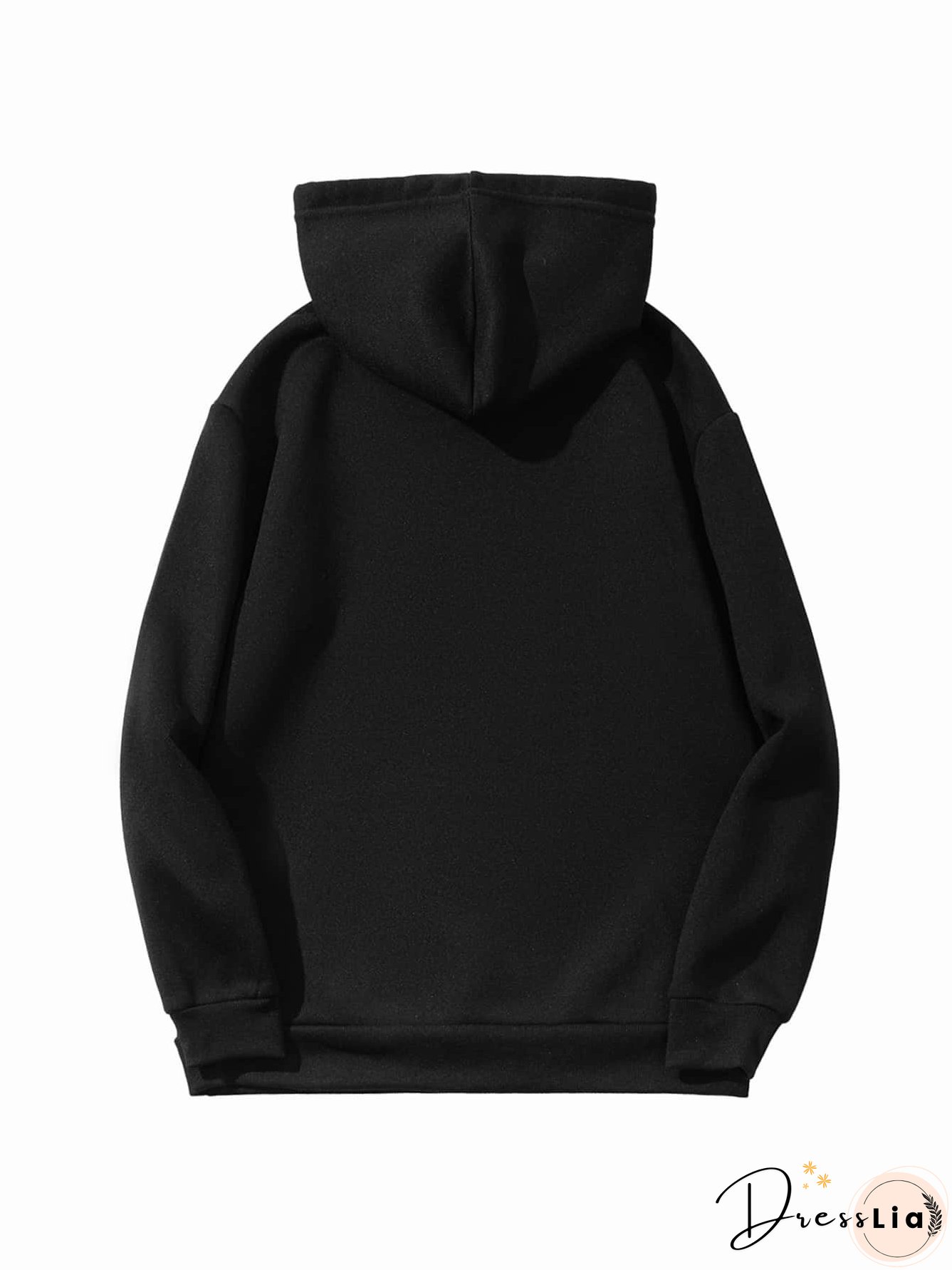 Kangaroo Pocket Drawstring Hoodie for Women