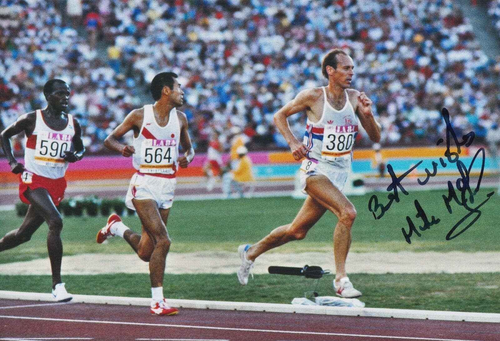 Mike McLeod Hand Signed Olympics 12x8 Photo Poster painting.