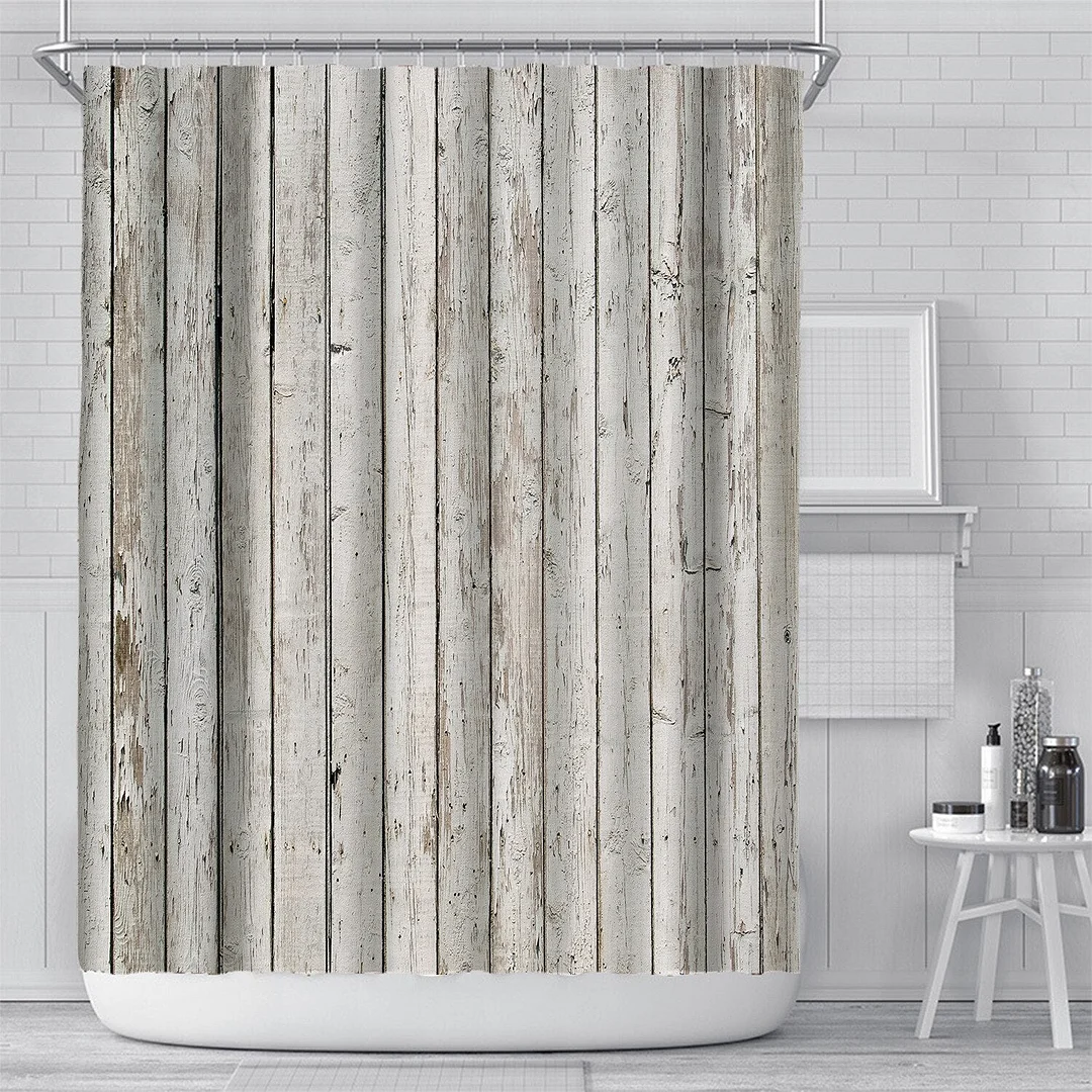 Vintage Library Books Photo Shower Curtain Magic Bookshelf Printing Bathroom Decor Curtains Set Waterproof Fabric With Hooks