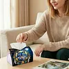 Wolf Dreamcatcher DIY PULeather Diamond Painting Tissue Box for Adults Beginners Gem Art Painting Napkin Holder for Living Room Bedroom Bathroom Table Decor