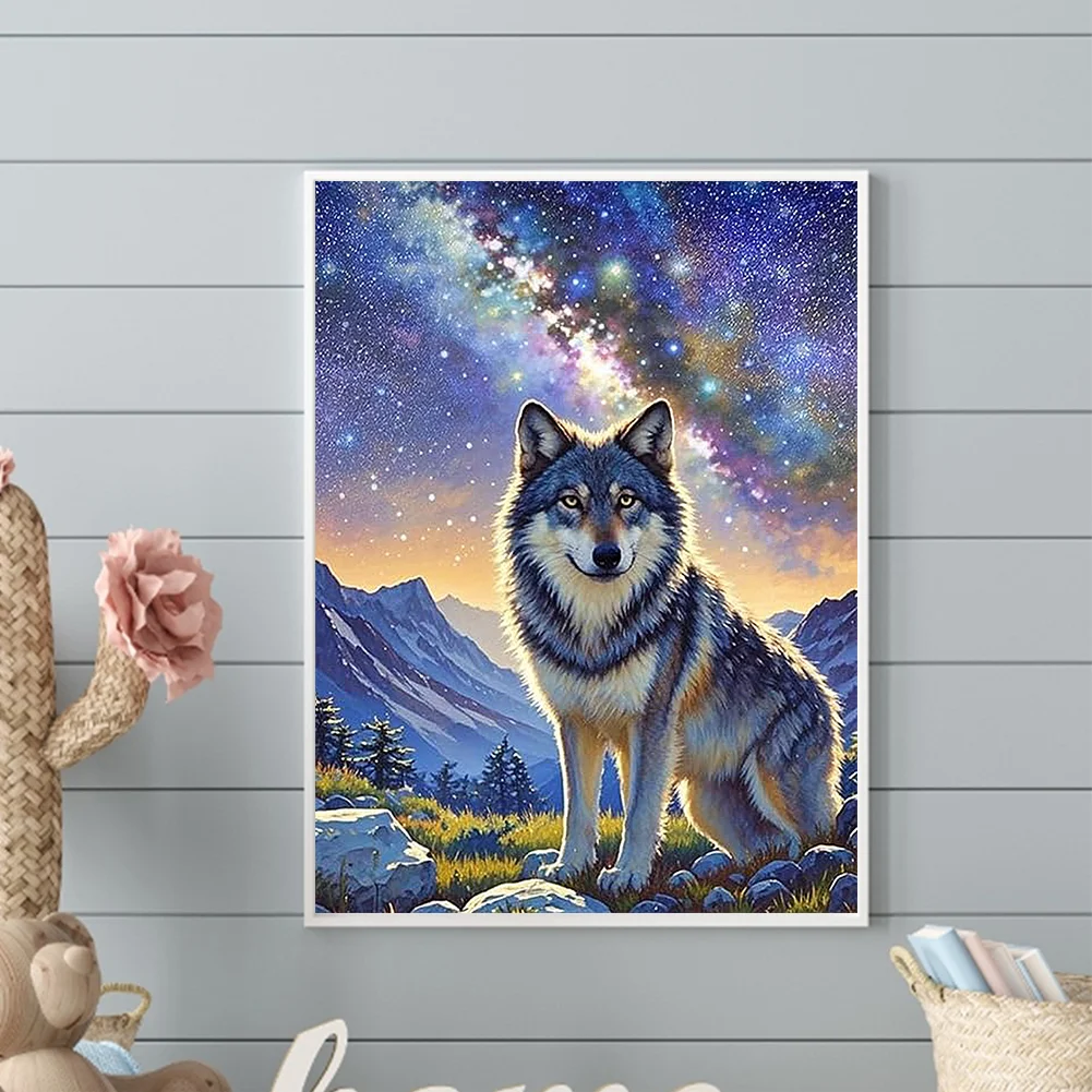 Diamond Painting - Full Round Drill - Wolf(Canvas|30*40cm)