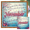 November-18CT Stamped Cross Stitch 25*25cm/9.84*9.84in tapestrymarket