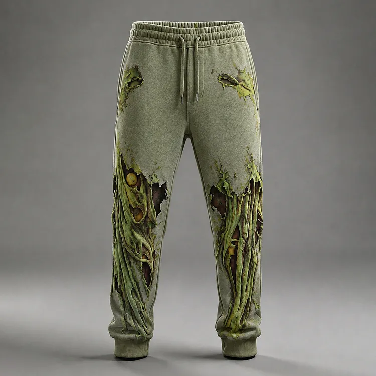 Men's Halloween Zombie Hole 3d Printed Sweatpants