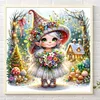 (40*40cm)Forest Elf - Round AB Drill Diamond Painting