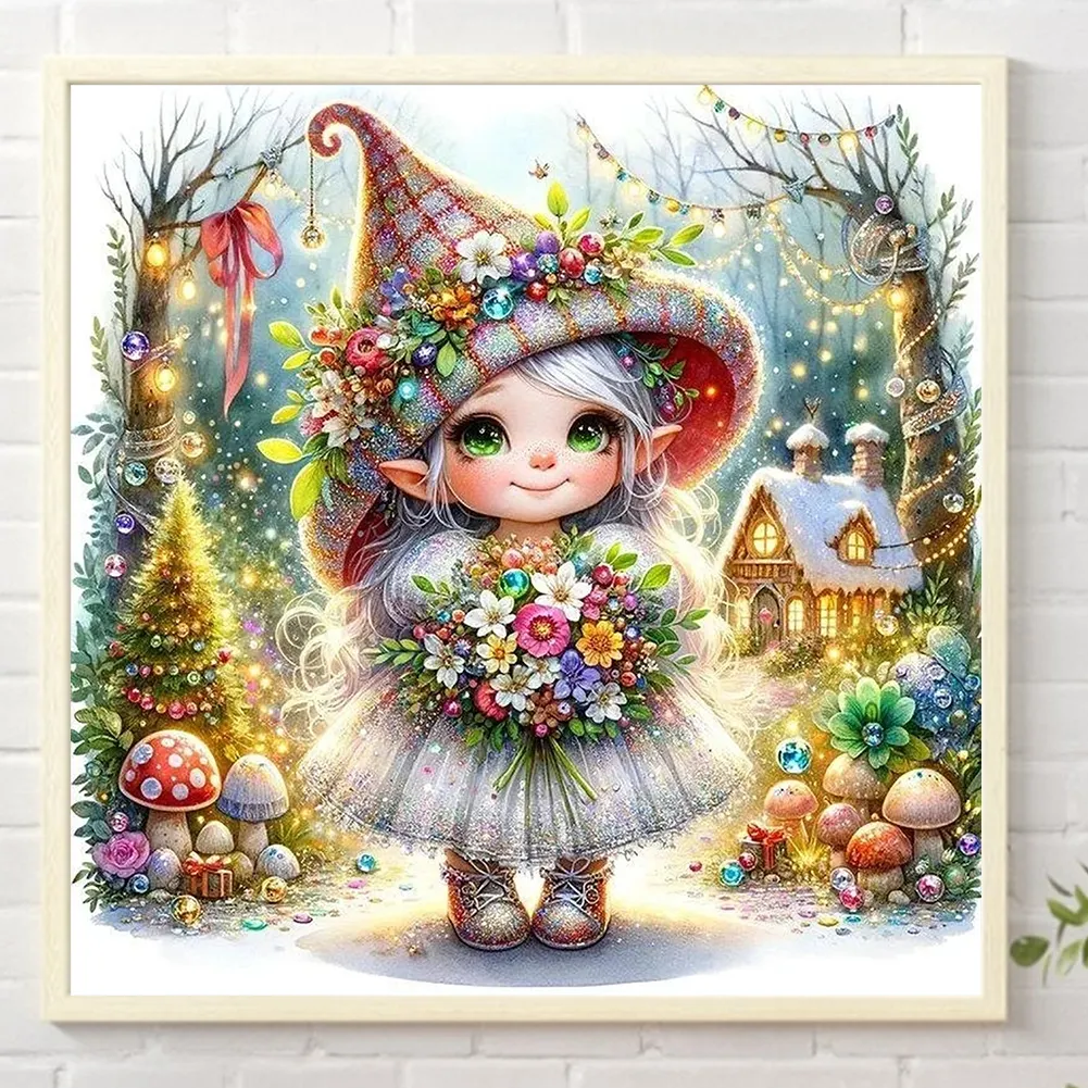 Partial AB Diamond Painting - Full Round Drill - Witch(Canvas|45*45cm)