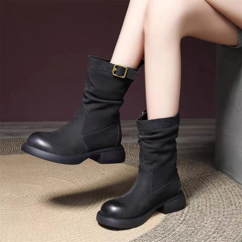 Retro Casual British Style Knight Boots DANRRIO.COM DANRRIO