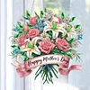 Diamond Painting Mother Day Wreath Pendant For Window Door Garden Decor