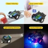 Raspberry Pi Pico Intelligent Robot Car Kit With Pico (obstacle tracking and avoidance microPython programming development board)