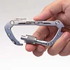 Outdoor Multifunctional EDC Portable Gadget Combination Keychain Ring Mountaineering Buckle D-Type Quick Hang