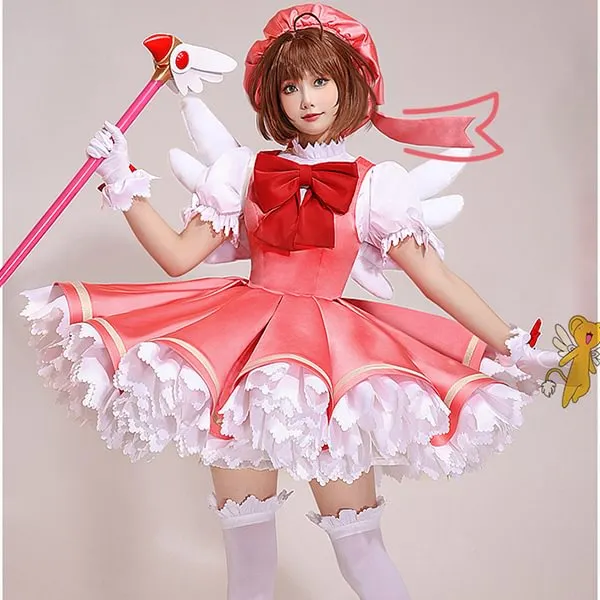 PP closet SAKURA DRESS 桜色 size34人気作品 The pink dress Sakura wore in battle