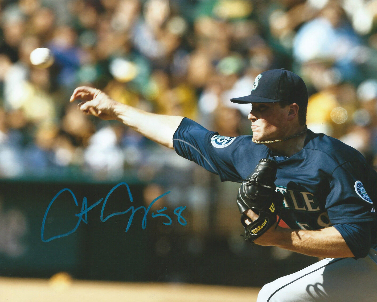 **GFA Seattle Mariners *CARTER CAPPS* Signed 8x10 Photo Poster painting C7 COA**