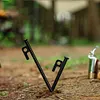 4Pcs Tent Pegs Unbreakable Camping Tent Stakes with Hammer for Camping Picnic