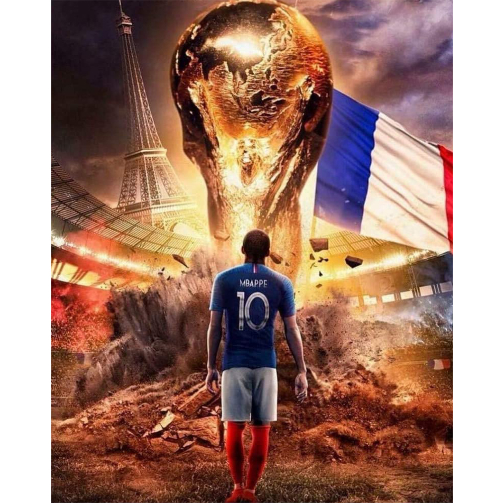 

World Cup France - Round Drill Diamond Painting - 30*40CM, 501 Original