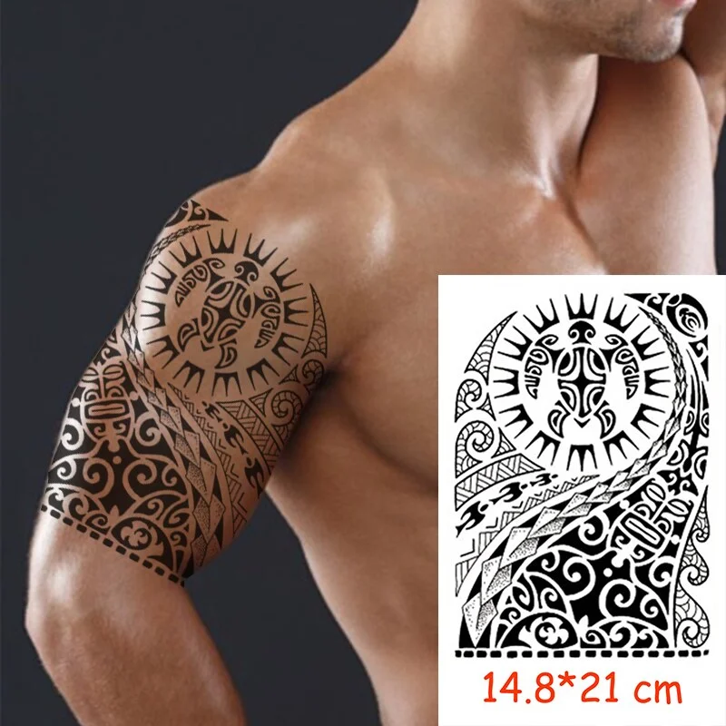 Temporary Tattoo Stickers Scorpion Pyramid Roman Bell Fake Tatto Waterproof Tatoo Back Leg Arm Belly Big Size for Women Men Girl