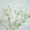 White Pink Purple 7 Heads Pea Blossom Flower Artificial Stem Sweatpea 