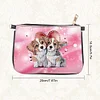 (US Local)Special Shape Love Puppy 5D DIY Diamond Painting Clutch Bag for Women Girls