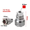 10mm-19mm Adjustable Universal Socket Wrench 3/8Inch Adapter Multi-Function Maintenance Socket Multi-Purpose Hexagonal Socket Ratchet Wrench for Torque Wrench & Power Drill