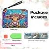 DIY Cow In Flowers-Diamond Painting Hand Bag