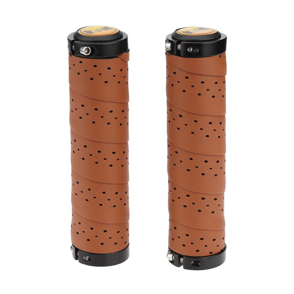 

2pcs Vintage Bike Bicycle Leather Anti-skid Handlebar Cover Sleeve Grips, 501 Original