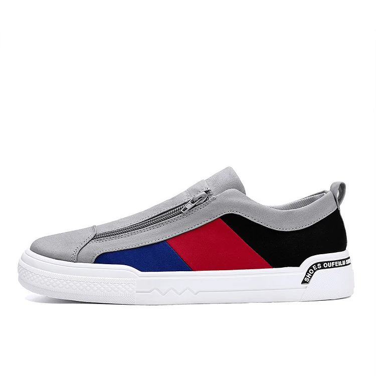 2023 summer canvas shoes men's slip-on lazy shoes men's casual cloth shoes with all fashion shoes low top color board shoes_ viptrois