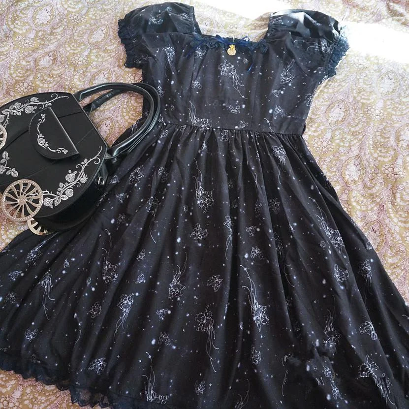 S-L Black Lolita Dress SP164984