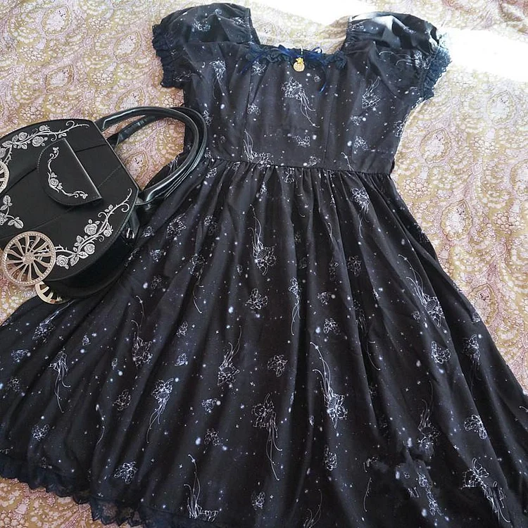 S-L Black Lolita Dress SP164984