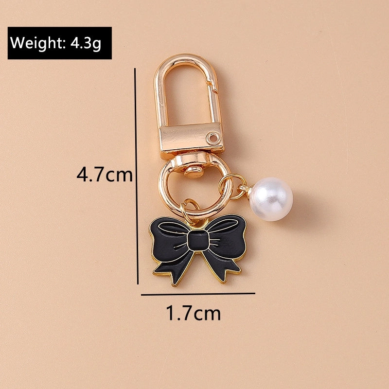 Elegant Cute Commute Bow Knot Alloy Bag Pendant Keychain