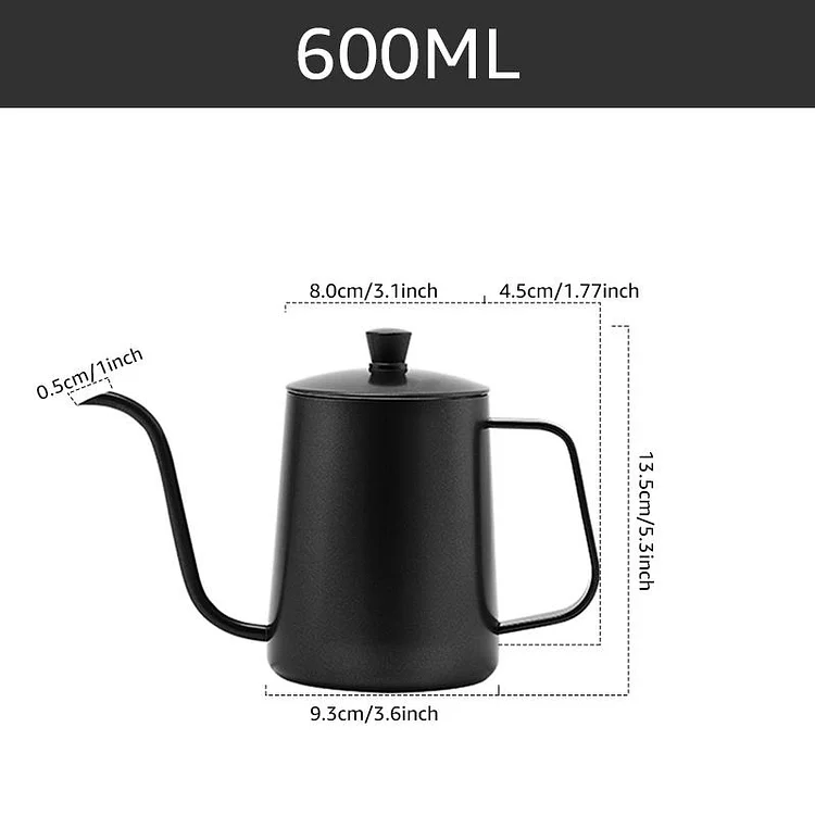 Pour Over Coffee Kettle Stainless Steel Coffee Pots Drip Coffee Maker  Kettle Gooseneck Spout Long Mouth Coffee Kettle Teapot