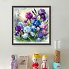 (US Local)Flower-11CT Counted Cross Stitch Kit(40x40cm)