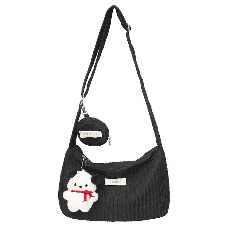 Women Shoulder Bag Casual Crossbody Bag with Pendant Coin Purse Simple for Party-Annaletters