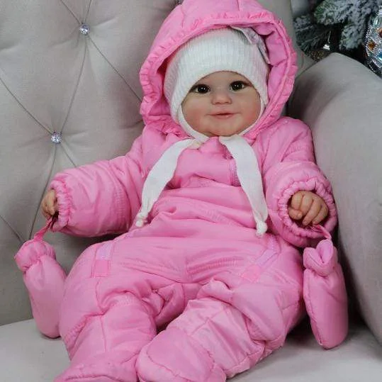  20'' Kleine Kailani Süßee Reborn Baby Puppe -Realistisch Und Lebensecht ( mit Stimm- und Herzmodul) - RSDP-Rebornbabypuppen-Rebornbabypuppen.de®