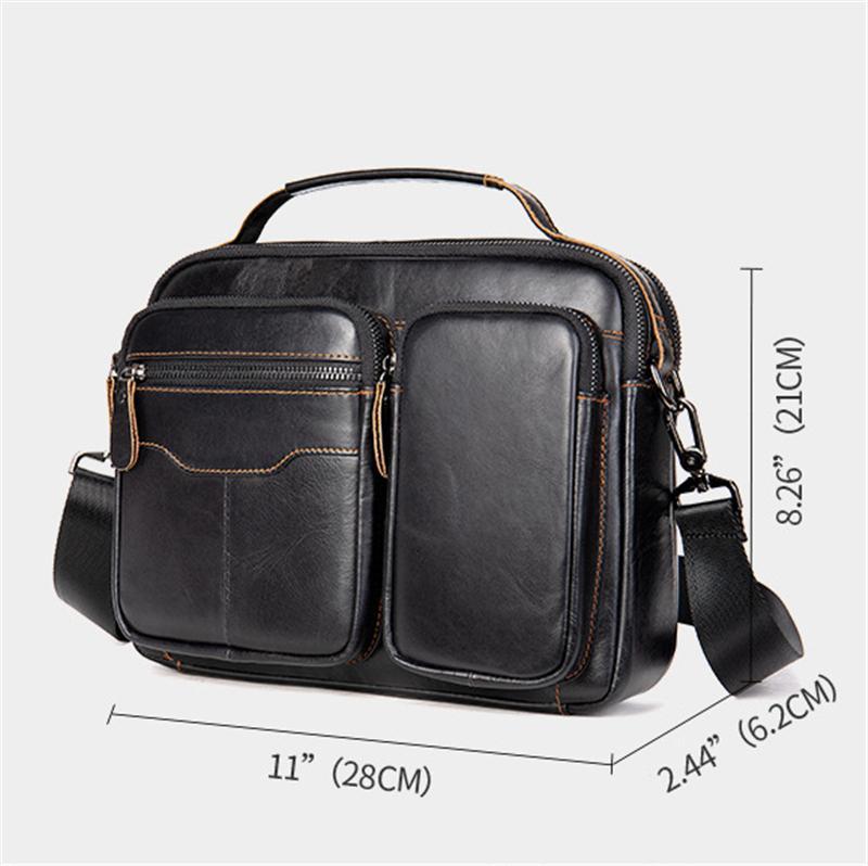 Premium Quality Top-Handled Detachable Sling Strap Multi-Pocket Crossbody Bag