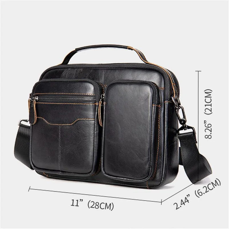 Premium Quality Top-Handled Detachable Sling Strap Multi-Pocket Crossbody Bag