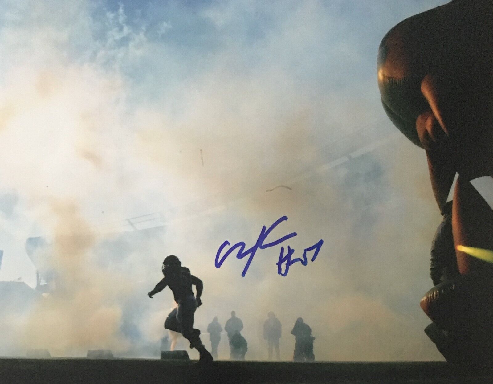 Olin Kreutz Chicago Bears Signed 8x10 Photo Poster painting Autographed COA E1