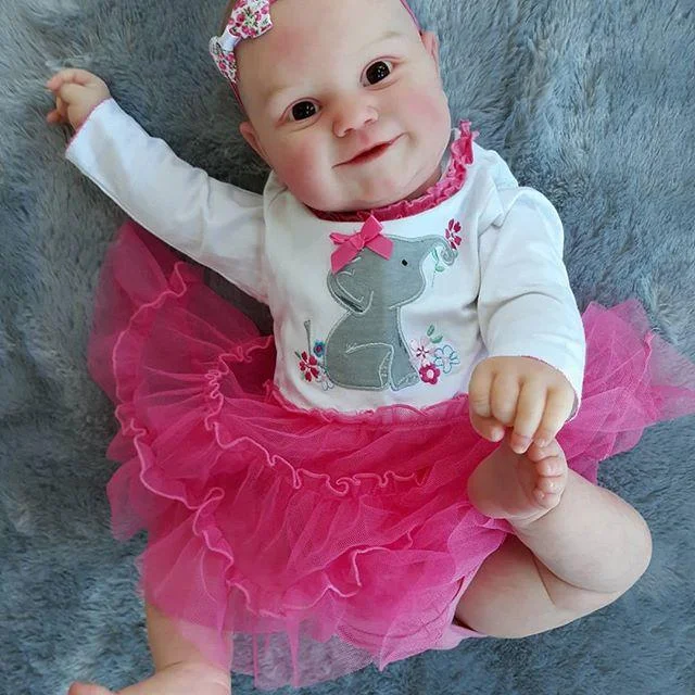  22"  kiki Realistisch Reborn Baby Mädchen - RSDP-Rebornbabypuppen-Rebornbabypuppen.de®