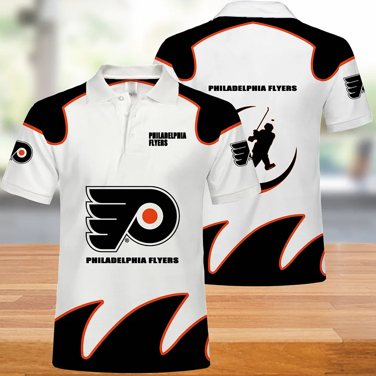Philadelphia Flyers Button Up Polo Shirt