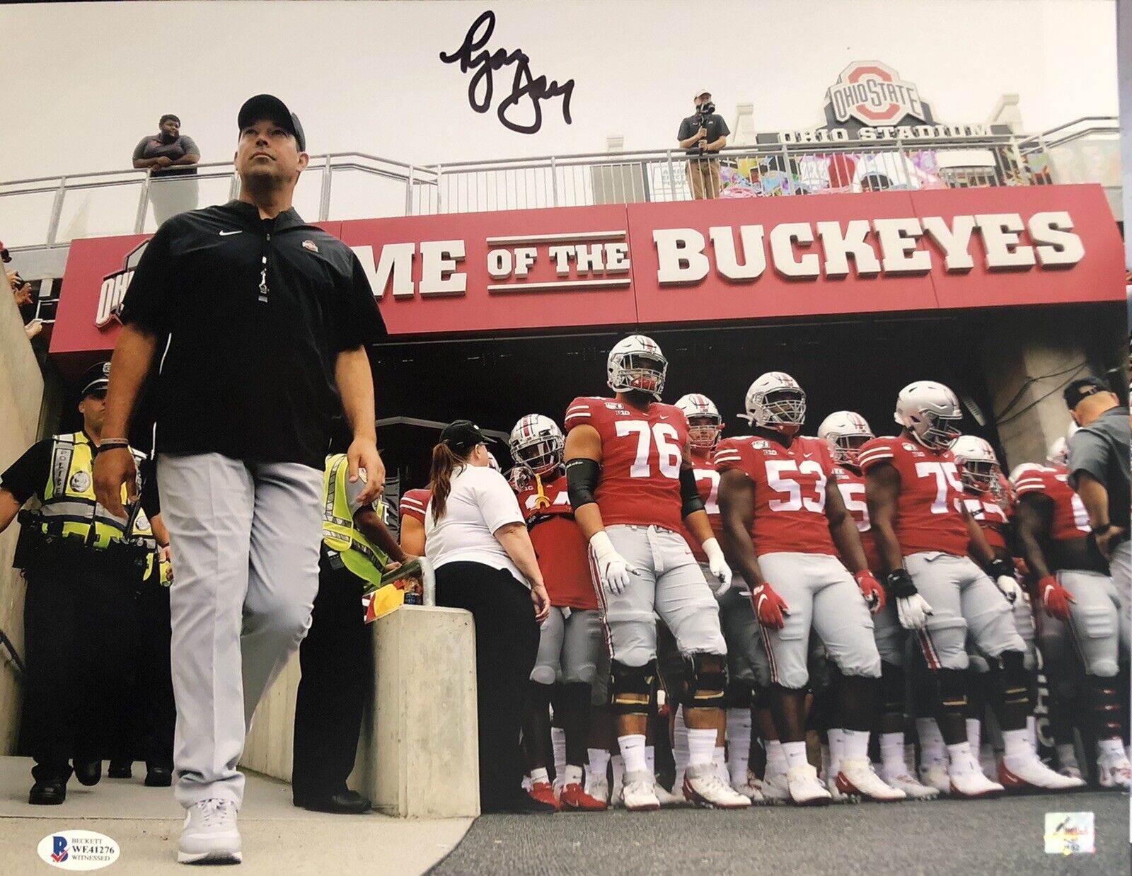 Ryan Day Signed Autographed Ohio State Buckeyes 11x14 Photo Poster painting Beckett