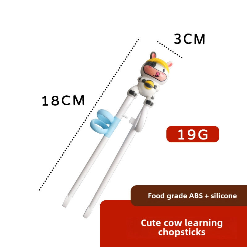 Maternal And Infant Products Portable Feeding Children’s Tableware Set Cartoon Learning Chopsticks Training Chopsticks 304 Stainless Steel Spoon Fork