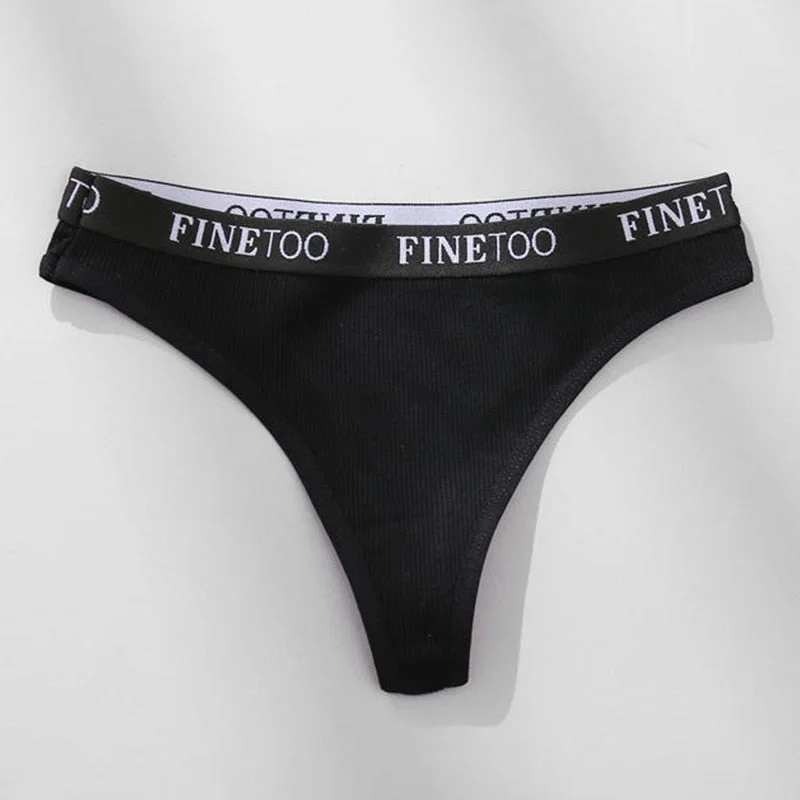 FINETOO Cotton Brazilian Panties Women M-XL Low-Rise Underwear Ladies Soft Underpants Female Panty Lingerie Cotton Panties 2021