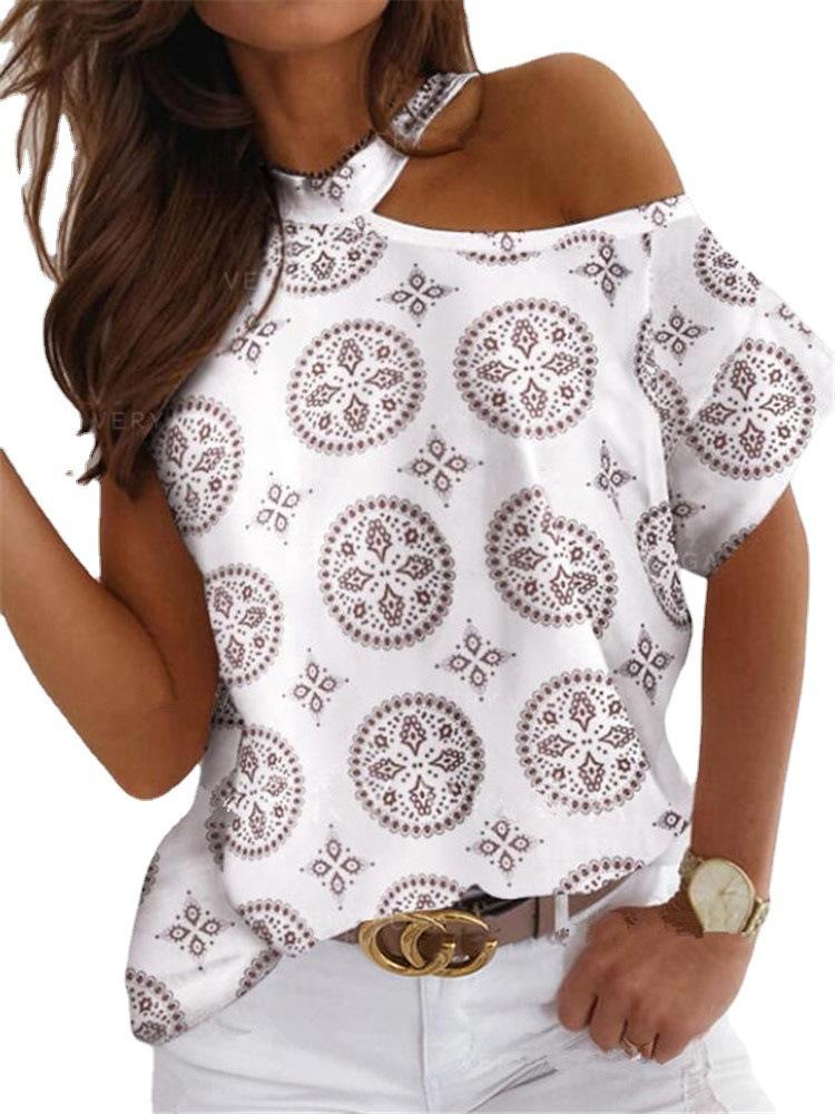 Women Half Sleeve V-neck Solid Color Dress