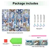 (US Local)Christmas Deer A5 Size Diamond Painting Notebook Set with 4Pcs Bookmark Gift