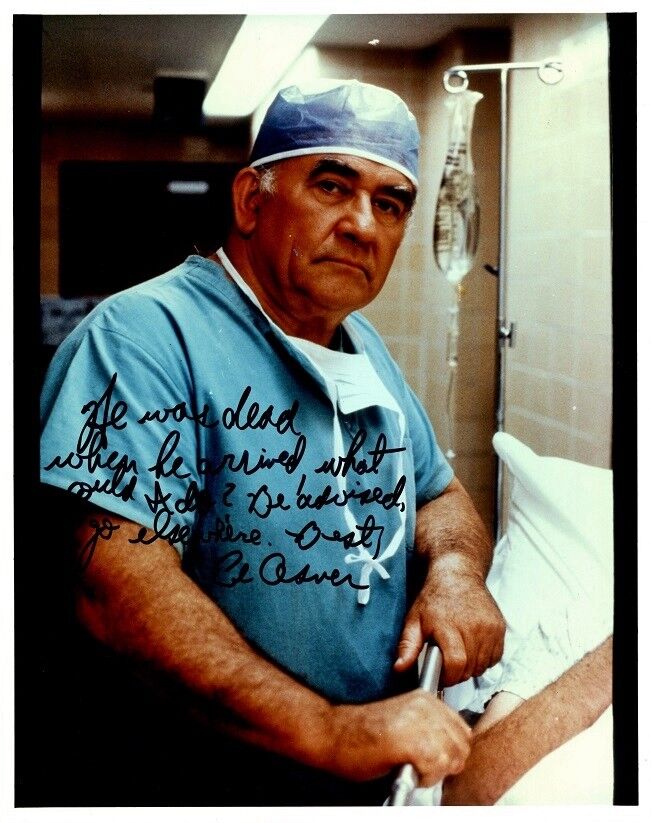 ED ASNER In-person Signed Photo Poster painting